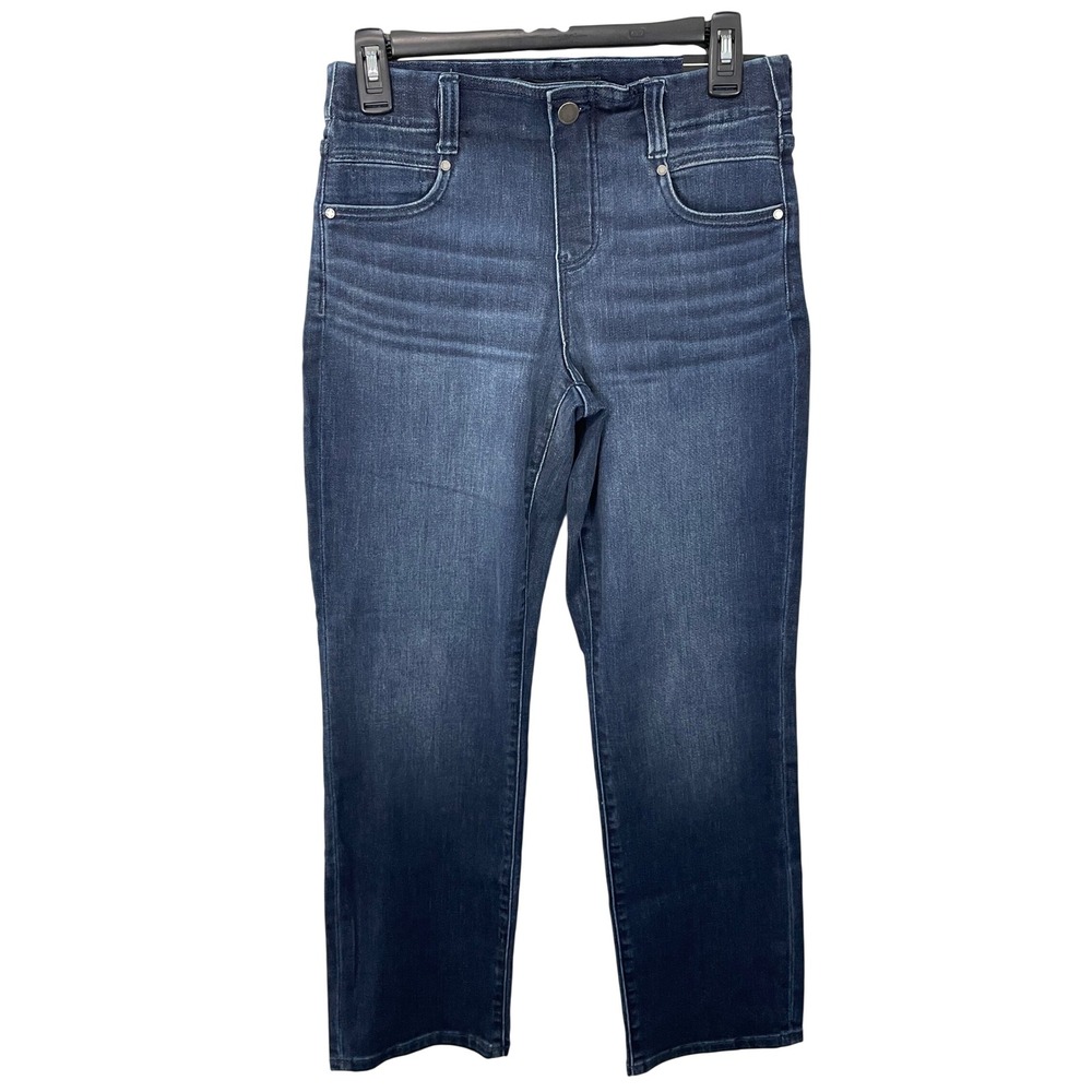 NWT Liverpool Jeans Gia Glider Slim Eco Size 4 / 27 Pull On Blue Denim - Picture 2 of 9